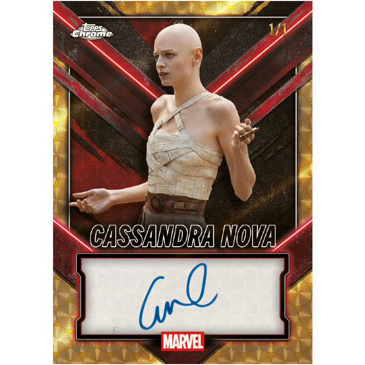 2025 Topps Chrome Deadpool - Cassandra Nova Autogrammkarte