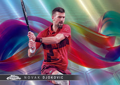 2025 Topps Chrome Tennis - Novak Djokovic Color Blast Style Parallel Karte