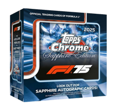 2025 Topps Chrome Formula 1 Sapphire Edition - Premium F1 Trading Card Box mit Sapphire Veredelung