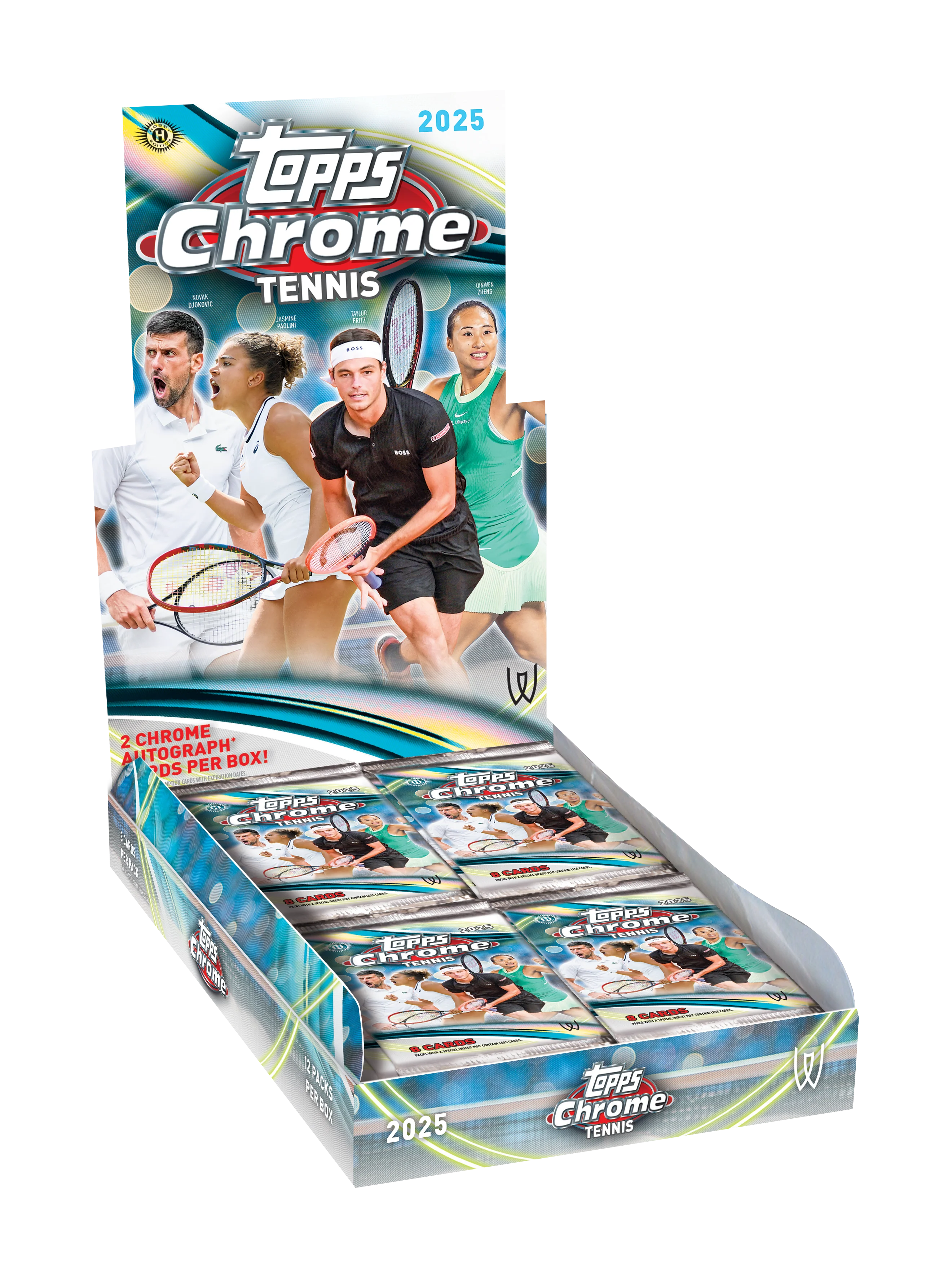 2025 Topps Chrome Tennis Hobby Box Sammelkarten Schweiz