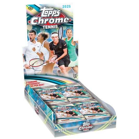 2025 Topps Chrome Tennis Hobby Box Sammelkarten Schweiz