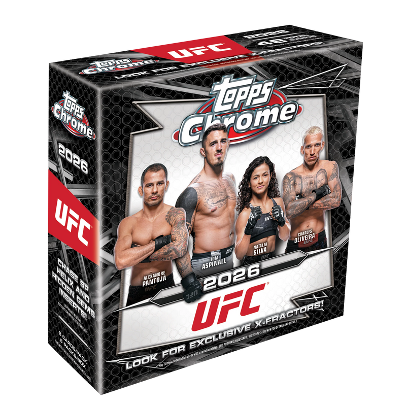 2026 Topps Chrome UFC Mega Box - Offizielle MMA Trading Card Box mit 2 Autogrammen