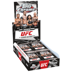 2026 Topps Chrome UFC Hobby Box - Offizielle MMA Trading Card Box mit 2 Autogramm-Garantie