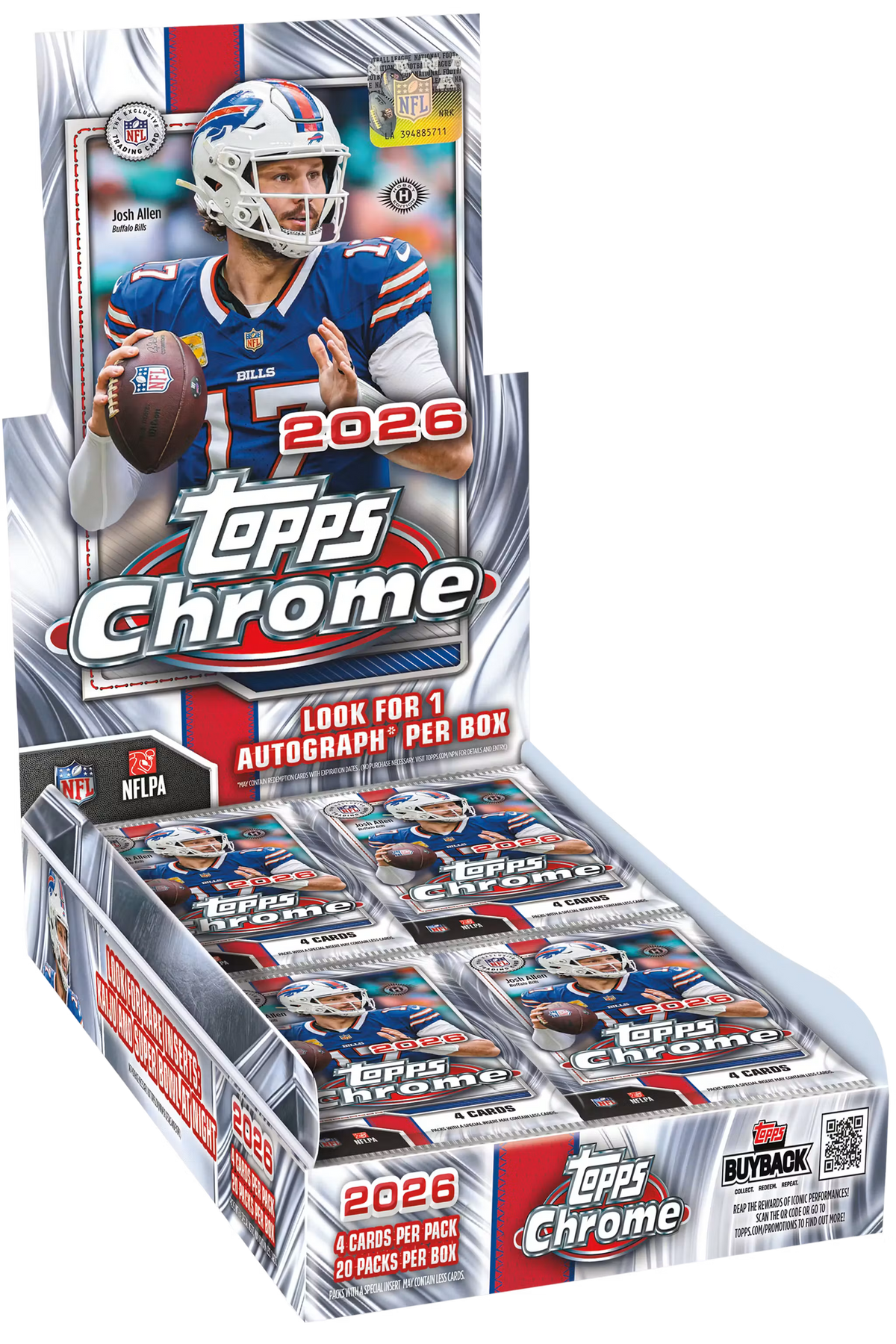 2026 Topps Chrome Football – Hobby Box-1