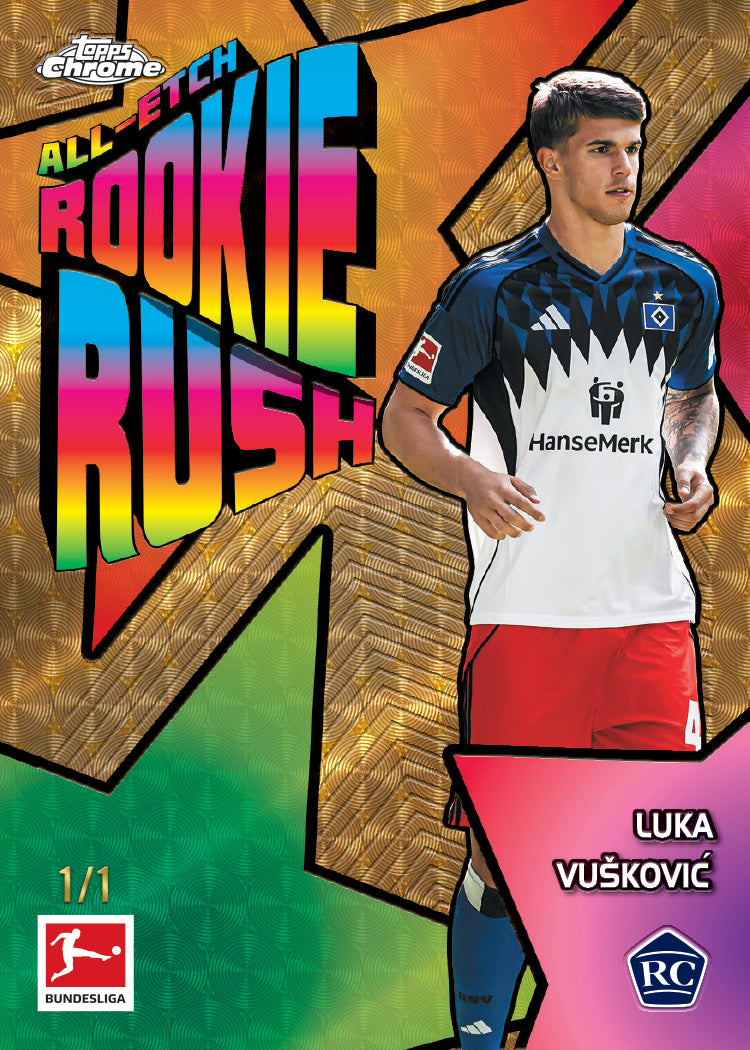 Topps Chrome Bundesliga 2025/26 - Luka Vuskovic All Rookie Rush SuperFractor 1/1