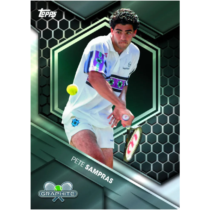 2026 Topps Graphite Tennis - Pete Sampras Legenden Base Karte im Hexagon Design