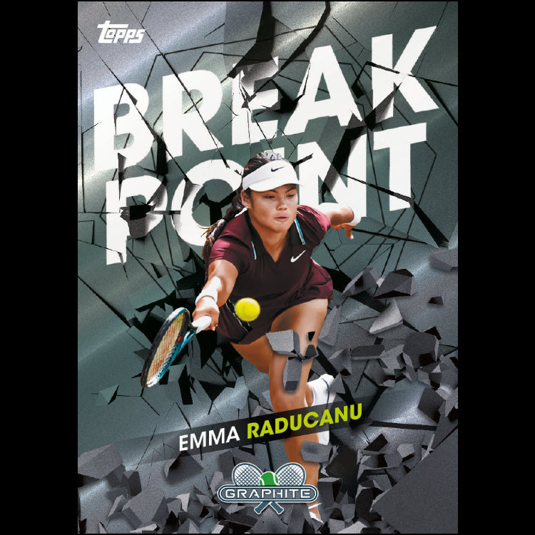 2026 Topps Graphite Tennis - Emma Raducanu Break Point Insert Karte