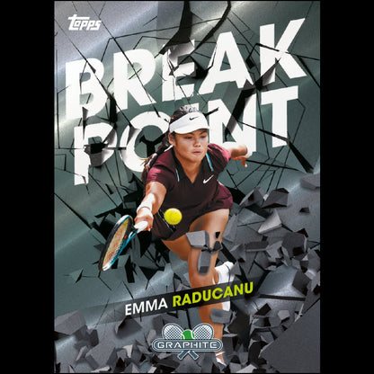 2026 Topps Graphite Tennis - Emma Raducanu Break Point Insert Karte