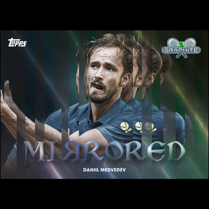 2026 Topps Graphite Tennis - Daniil Medvedev MIЯRORED Case Hit Insert Karte