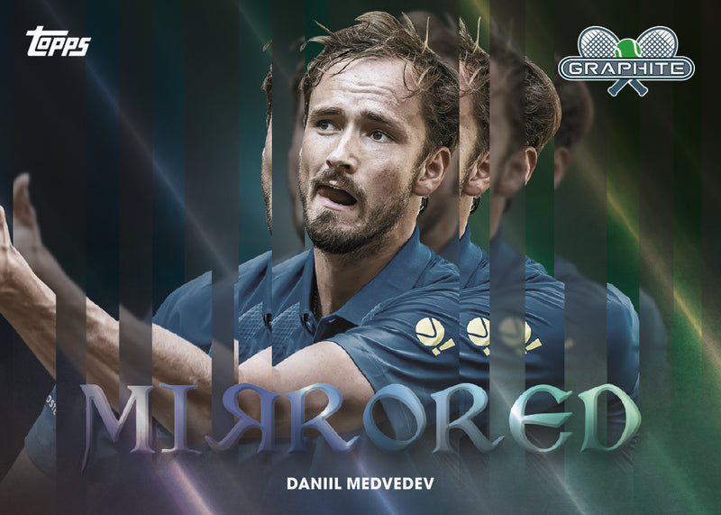 2026 Topps Graphite Tennis - Daniil Medvedev MIЯRORED Case Hit Insert Karte