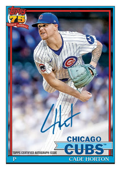 2026 Topps Baseball Series 1 - Cade Horton Chicago Cubs Autogramm Karte