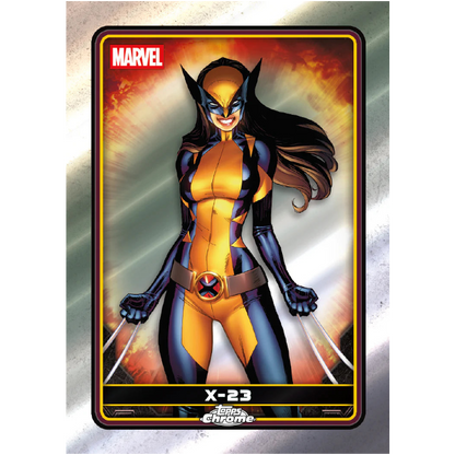 2025 Topps Chrome Deadpool - X-23 Base Parallel Karte