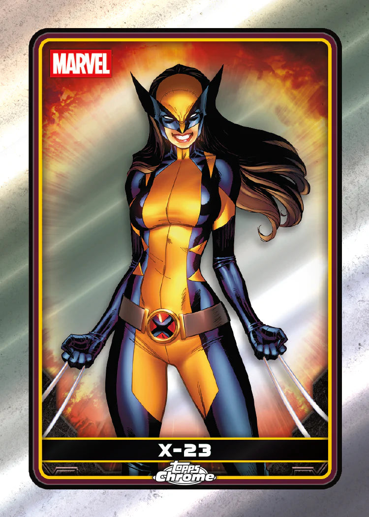 2025 Topps Chrome Deadpool - X-23 Base Parallel Karte
