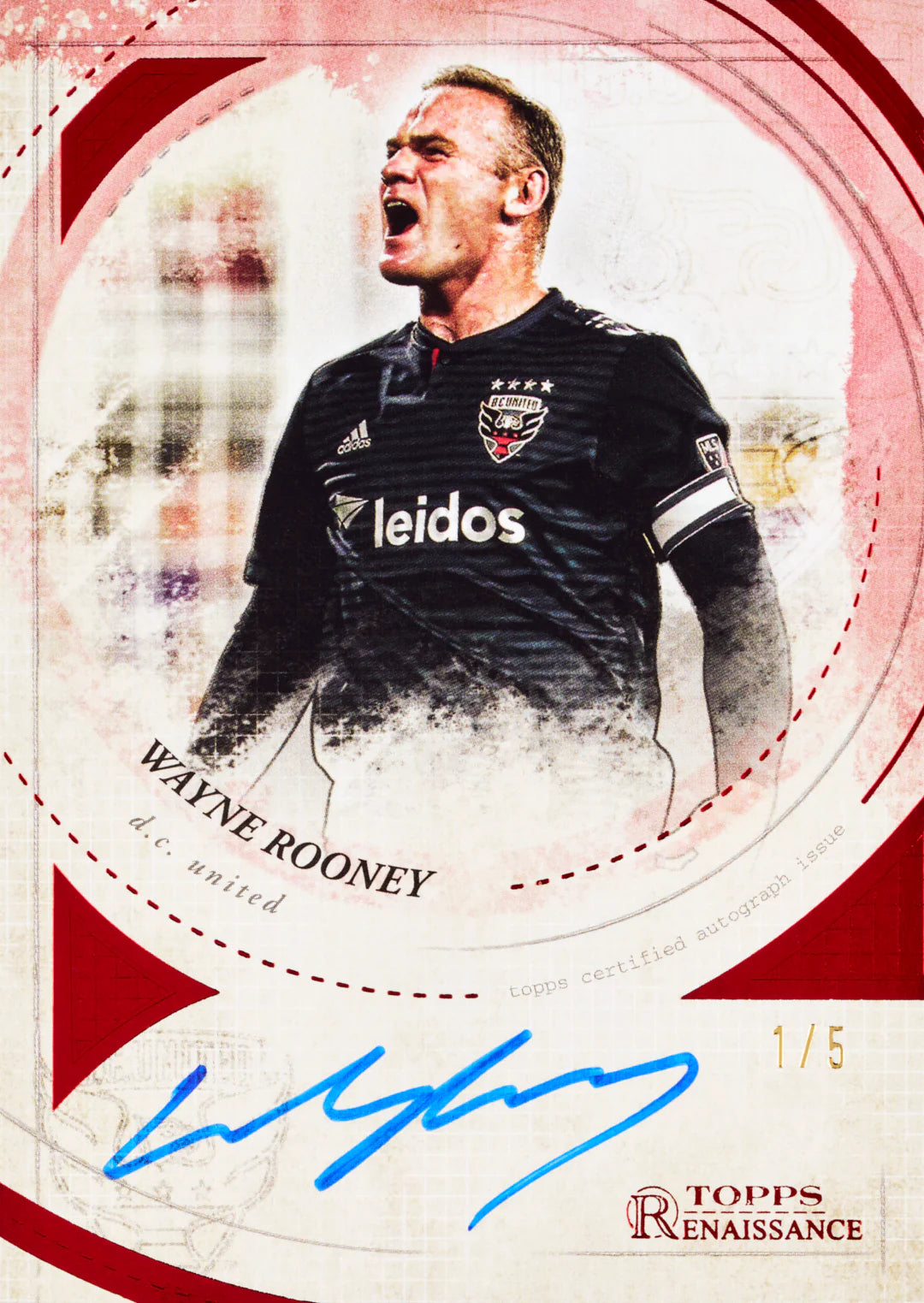 Topps Chrome MLS 2025 - Wayne Rooney Legenden Autogramm Karte