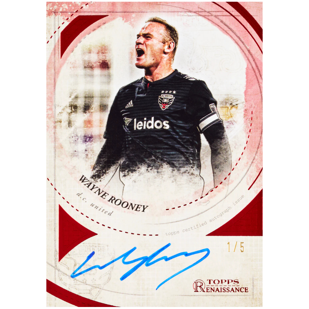 Topps Chrome MLS 2025 - Wayne Rooney Legenden Autogramm Karte