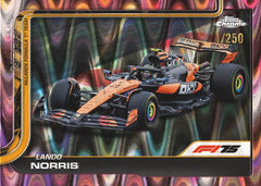 Topps Chrome Formula 1 2025 - Lando Norris McLaren F1 Rennwagen Karte