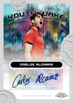 2025 Topps Chrome Tennis - Carlos Alcaraz Youthquake Insert Karte