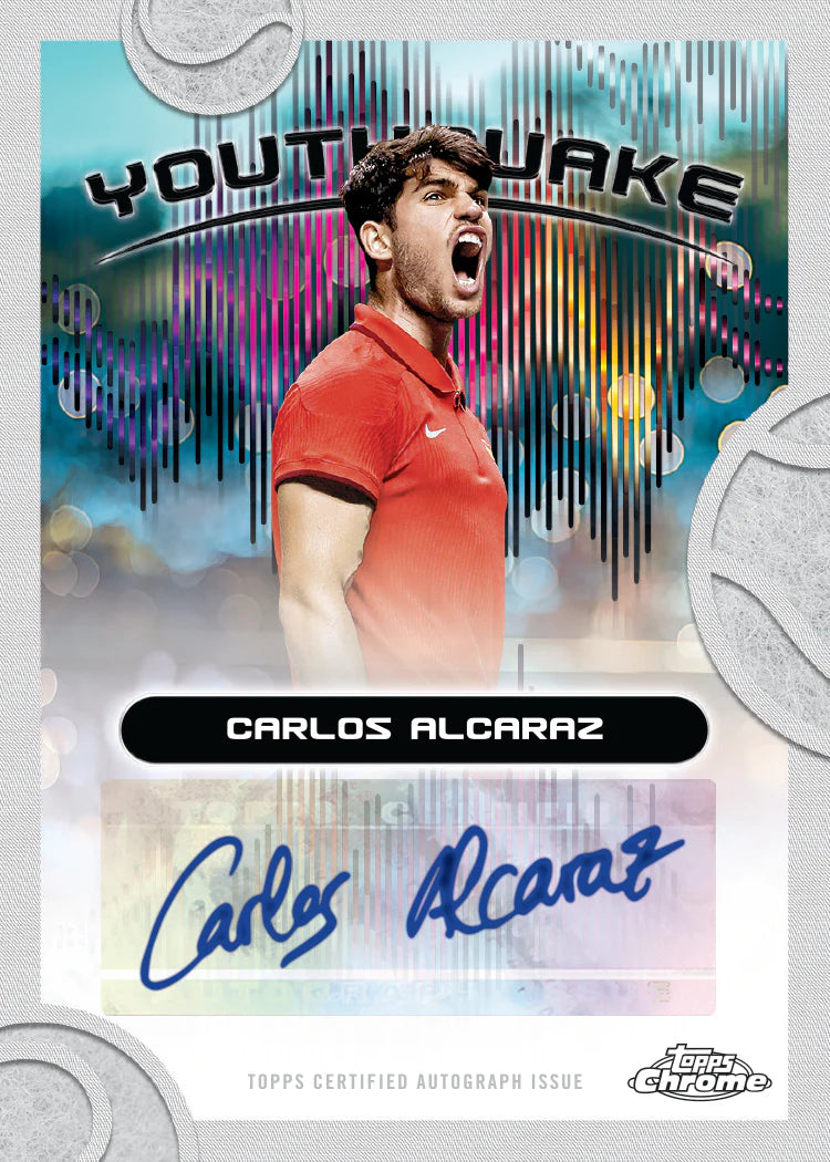 2025 Topps Chrome Tennis - Carlos Alcaraz Youthquake Insert Karte