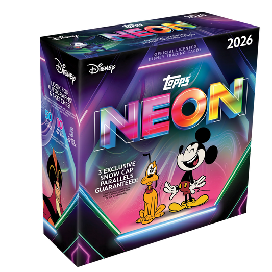 2026 Topps Disney Neon Mega Box Trading Cards | Disney Sammelkarten Box