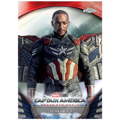 2025 Topps Marvel Studios Chrome - Sam Wilson Captain America Base Karte