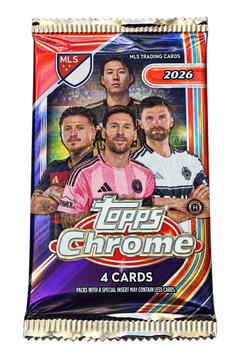 2026 Topps Chrome MLS Hobby Booster Pack – einzelner Pack mit MLS-Spielern