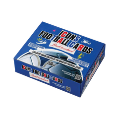 Club Legacyz Icons Back to School – blaue Displaybox mit Football-Cards-Schriftzug und Fussballmotiv