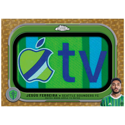 Topps Chrome MLS 2025 - Apple TV MLS Season Pass Logo Karte