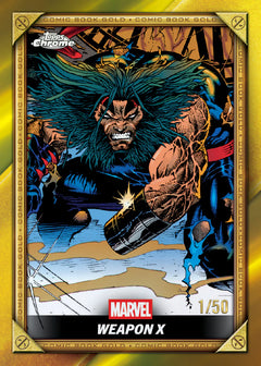 2025 Topps Chrome Deadpool - Weapon X Comic Artwork Karte