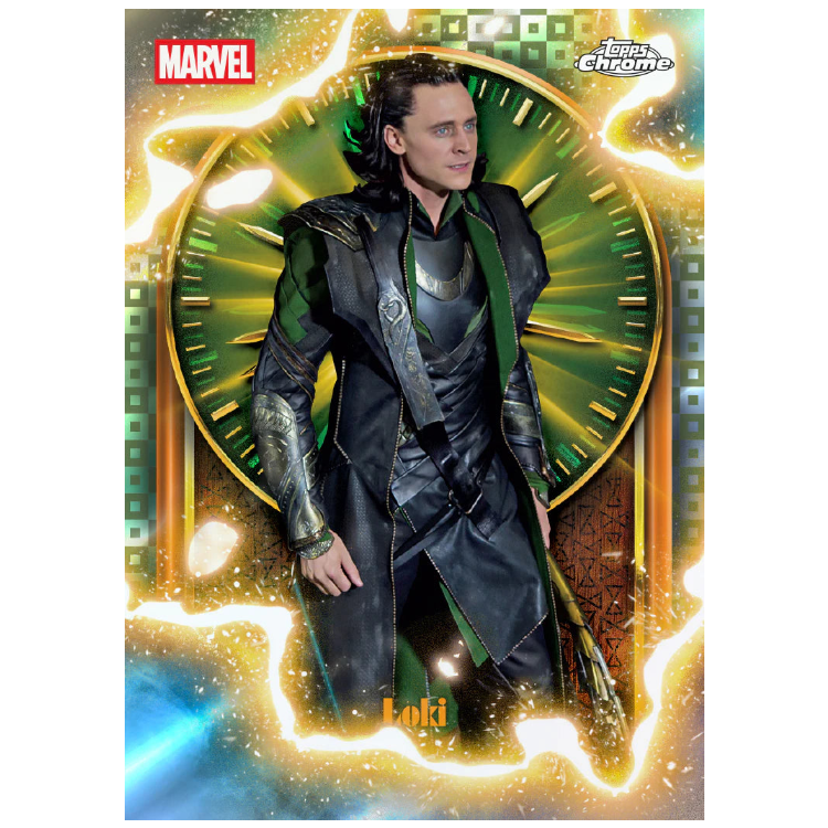 2025 Topps Marvel Studios Chrome - Loki Gold Parallel Karte
