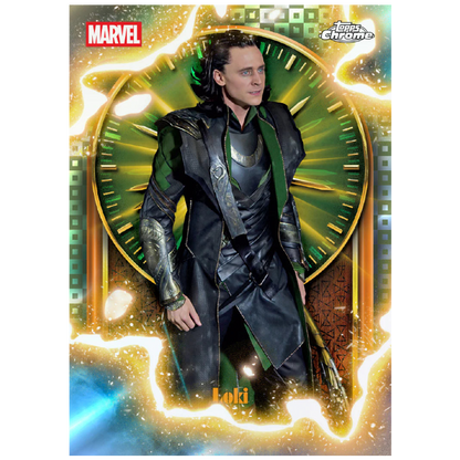 2025 Topps Marvel Studios Chrome - Loki Gold Parallel Karte