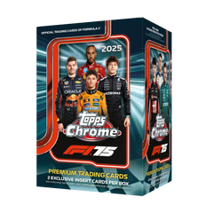 Topps Chrome Formula 1 2025 Value Box - Offizielle F1 Trading Card Box mit Lewis Hamilton und Max Verstappen Motiv