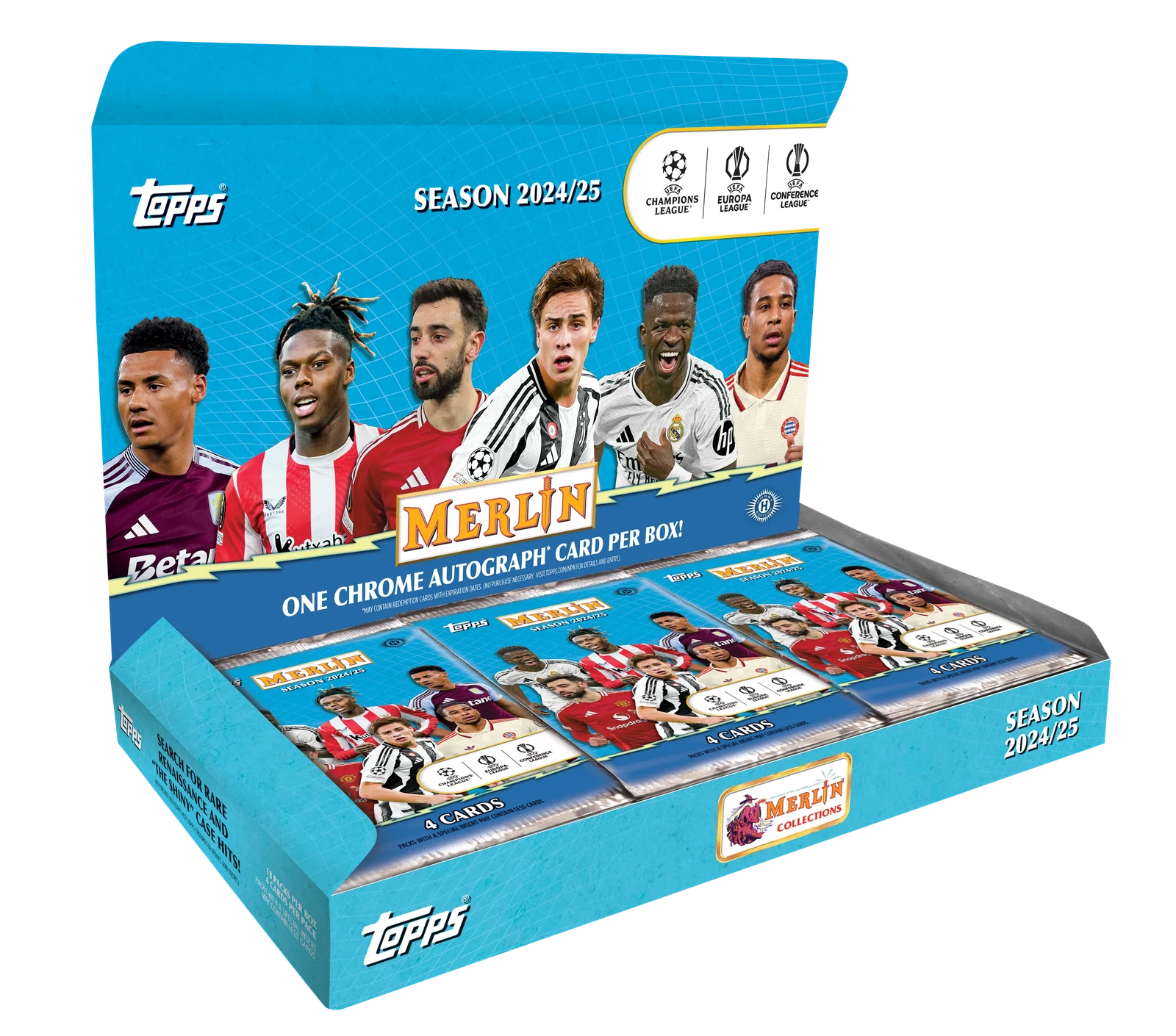Topps Merlin UCC 2024-25 Hobby Box - Offizielle UEFA Club Competitions Trading Card Box