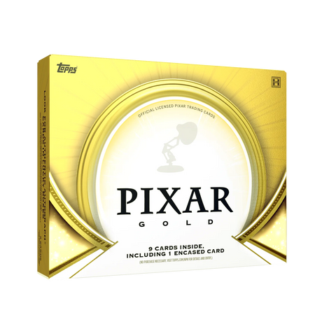 Topps Pixar Gold Trading Cards Premium Box - Offizielle Pixar Sammelkarten Box in Gold Edition