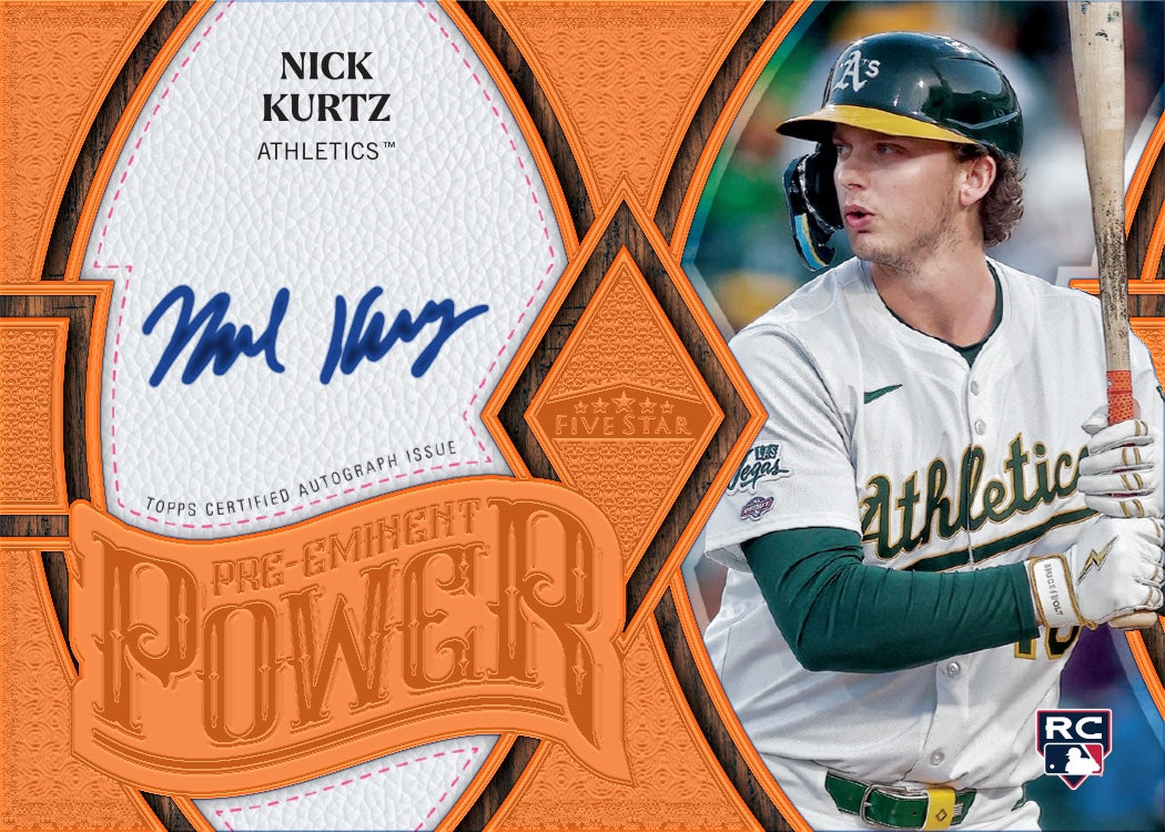2025 Topps Five Star Baseball Hobby Box – On-Card Autogramme-7